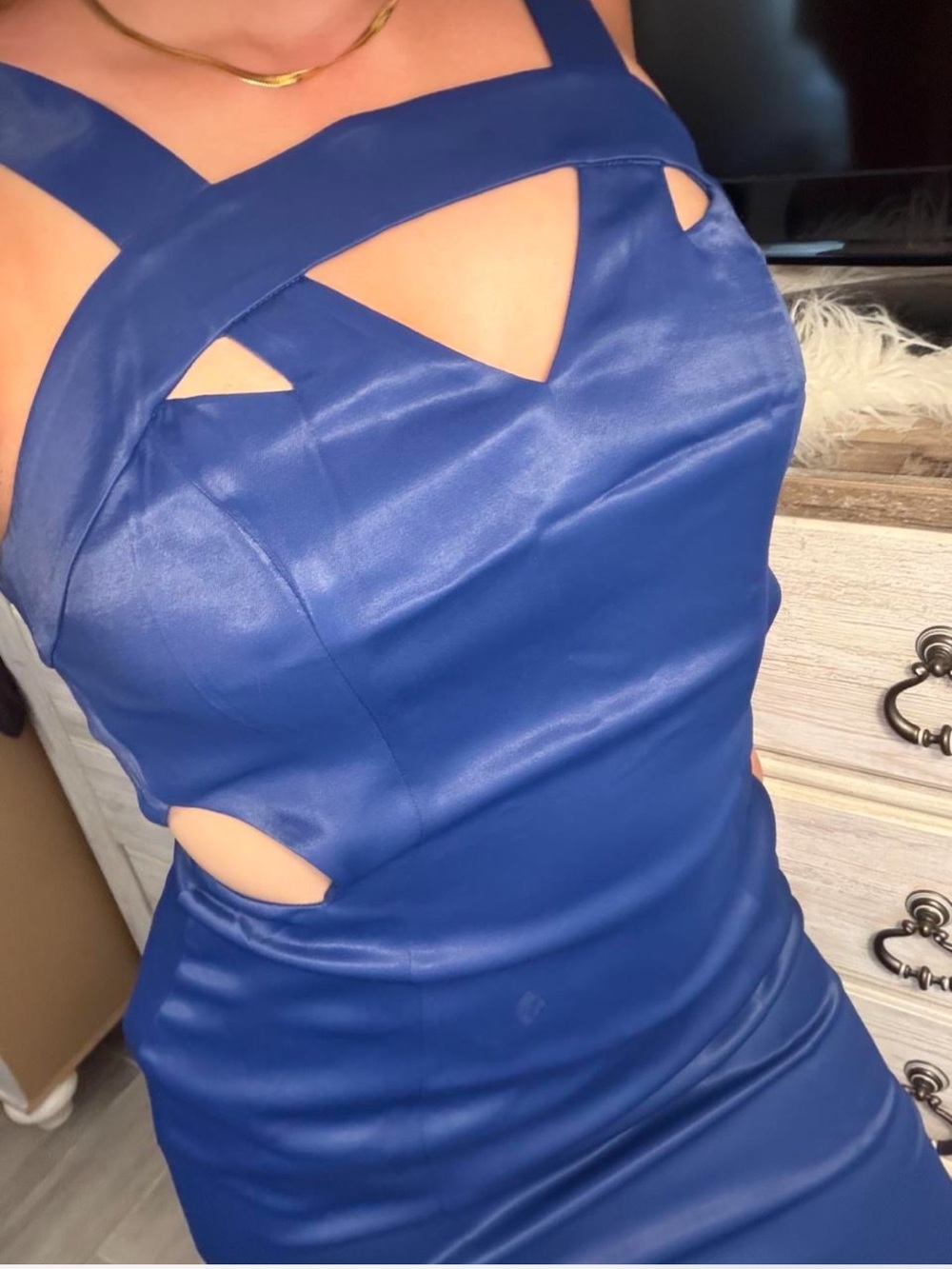 Blue Bebe midi dress